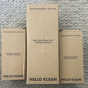 Hello Klean Shower Filter Set – Casing + 2 Refill Capsules (Hard Water)
